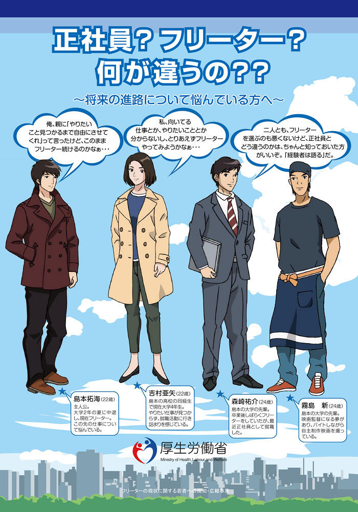 Bokura no Ashita: Freeter no Genjou ni Kansuru Wakamono e no Shuuchi Kouhou Jigyou постер