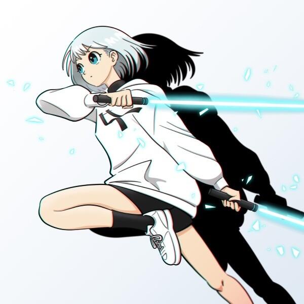 Beam Sword de Kiretara Ii no ni постер
